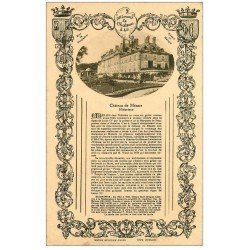 carte postale ancienne 41 MENARS. Château