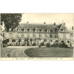 carte postale ancienne 41 MENARS. Château Cour