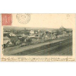 carte postale ancienne 41 MENNETOU. Ligne du Chemin de Fer 1904