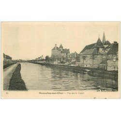 carte postale ancienne 41 MENNETOU-SUR-CHER. Le Canal 1908