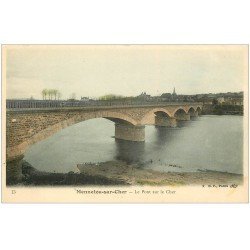 carte postale ancienne 41 MENNETOU-SUR-CHER. Le pont