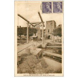 carte postale ancienne 41 MENNETOU-SUR-CHER. Pont-Levis Porte et Boulangerie