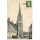 carte postale ancienne 41 MONDOUBLEAU. Eglise, Café du Midi et des Voyageurs 1923