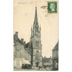 41 MONDOUBLEAU. Eglise, Café du Midi et des Voyageurs 1923