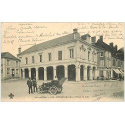 41 MONDOUBLEAU. Voiture Didot Hôtel de Ville 1914. Café des Halles