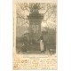 carte postale ancienne 02 BRUYERES-SOUS-LAON. La Fontaine minérale 1903. Edition Bergeret