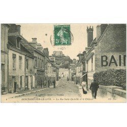 carte postale ancienne 41 MONTOIRE. Rue Saint-Oustrille et Château