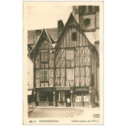 carte postale ancienne 41 MONTRICHARD. Café et Pâtisserie