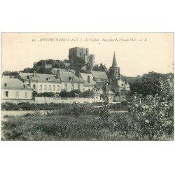 carte postale ancienne 41 MONTRICHARD. Le Donjon 1927