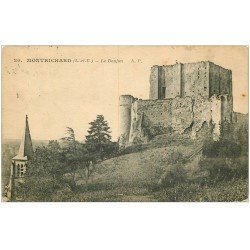 carte postale ancienne 41 MONTRICHARD. Le Donjon. Timbre manquant