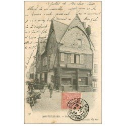 carte postale ancienne 41 MONTRICHARD. Serrurier Guitton Bruneau 1904