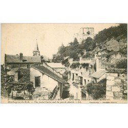 carte postale ancienne 41 MONTRICHARD. Habitations dans Rocher