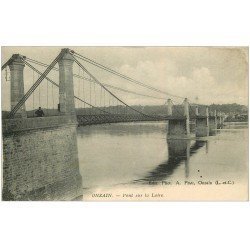 carte postale ancienne 41 ONZAIN. Pont sur la Loire