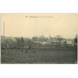 carte postale ancienne 41 OUCQUES. Ecoliers jouant dans les Champs