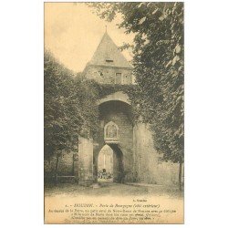 carte postale ancienne 08 MOUZON. Porte de Bourgogne vers 1919