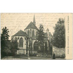 carte postale ancienne 41 PONT-LEVOY. Ecole Chapelle 1915