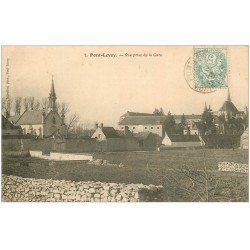carte postale ancienne 41 PONT-LEVOY. Vue prise de la Gare 1906