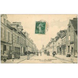 carte postale ancienne 41 ROMORANTIN. Faubourg d'Orléans 1908 Tabac Cartes Postales Renault Gidon