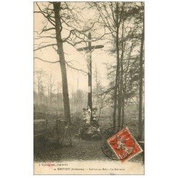 carte postale ancienne 08 NEUVIZY. Le Calvaire 1913 Station-au-Bois