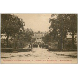 carte postale ancienne 41 SAINT-AIGNAN. Ecole Avenue de l'Ecole 1924