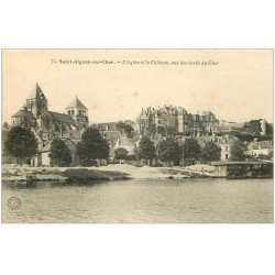 carte postale ancienne 41 SAINT-AIGNAN. Eglise et Château