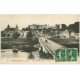 carte postale ancienne 41 SAINT-AIGNAN. Vue générale et Pont 1917