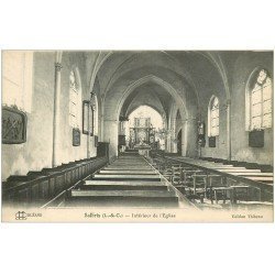 carte postale ancienne 41 SALBRIS. Eglise intérieur