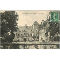 carte postale ancienne 41 SARGE. Château des Radrets 1913