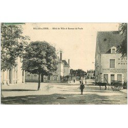 carte postale ancienne 41 SELLES-SUR-CHER. Bureau de Poste et Hôtel de Ville 1913