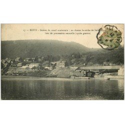 carte postale ancienne 08 REVIN. Canal souterrain et Niche Saint-Nicolas 1921