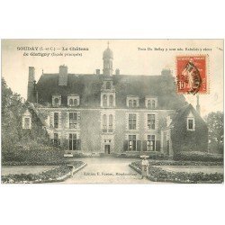 carte postale ancienne 41 SOUDAY. Jardinier Château de Glatigny 1913