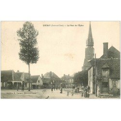 carte postale ancienne 41 SOUDAY. Place de l'Eglise 1911