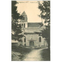 carte postale ancienne 41 SUEVRES. Chapelle Saint-Lubin cycliste