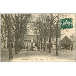 carte postale ancienne 41 THEILLAY. La Place 1909
