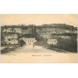 carte postale ancienne 41 TROO. Le Pont Auberge au Cheval Blanc vers 1900