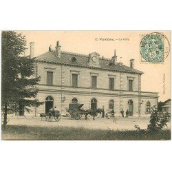 carte postale ancienne 41 VENDOME. La Gare 1905