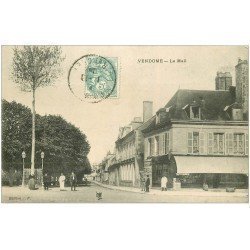 carte postale ancienne 41 VENDOME. Le Mail 1906 Tabac