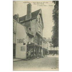 carte postale ancienne 41 VENDOME. Tabac Journaux Place Saint-Martin