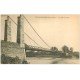 carte postale ancienne 41 VILLEFRANCHE-SUR-CHER. Pont suspendu