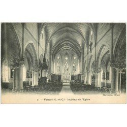 carte postale ancienne 41 VOUZON. Eglise 1924