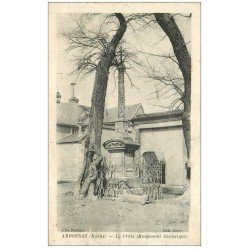 carte postale ancienne 51 AMBONNAY. La Croix 1918