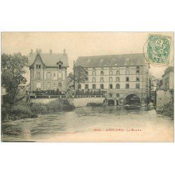 carte postale ancienne 51 ANGLURE. Le Moulin 1907