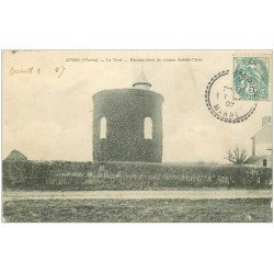 carte postale ancienne 51 ATHIS. La Tour Rendez-vous de Chasse Auban-Moët 1907