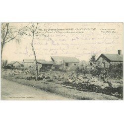 carte postale ancienne 51 AUVE. Village détruit 1915