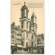 carte postale ancienne 08 SEDAN. Eglise Saint-Charles. Magasin Chaussures A la Brésilienne