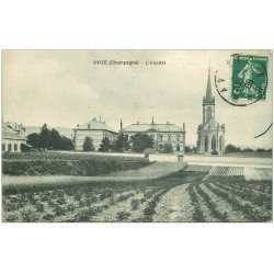 carte postale ancienne 51 AVIZE. Hôpital 1908
