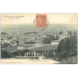 carte postale ancienne 51 AVIZE. Vue 1906. Plissure