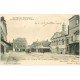 carte postale ancienne 51 AY EN CHAMPAGNE. Place Hôtel de Ville et Rue de Châlons. Timbre 1 Centime 1903
