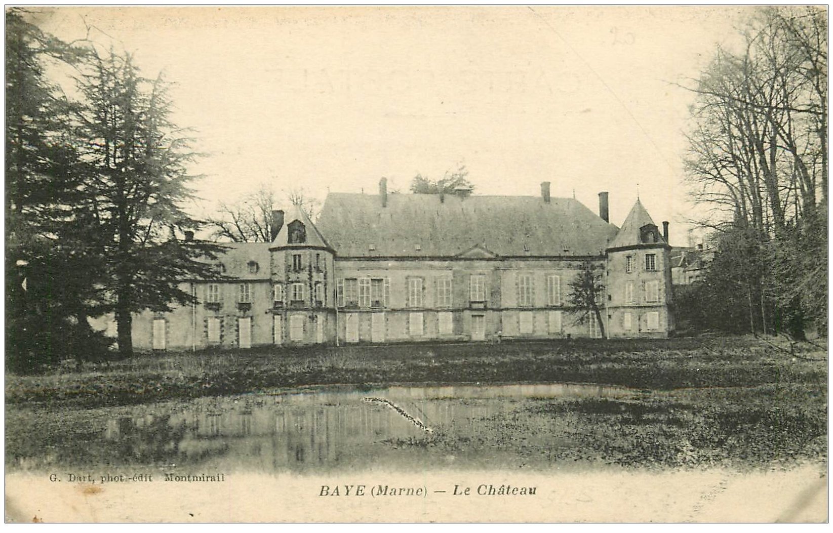 carte postale ancienne 51 BAYE. Le Château