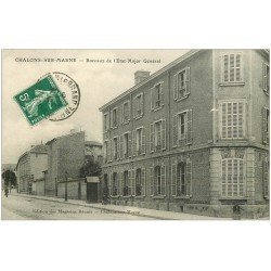 carte postale ancienne 51 CHALONS-SUR-MARNE. Bureaux Etat Major Général 1912